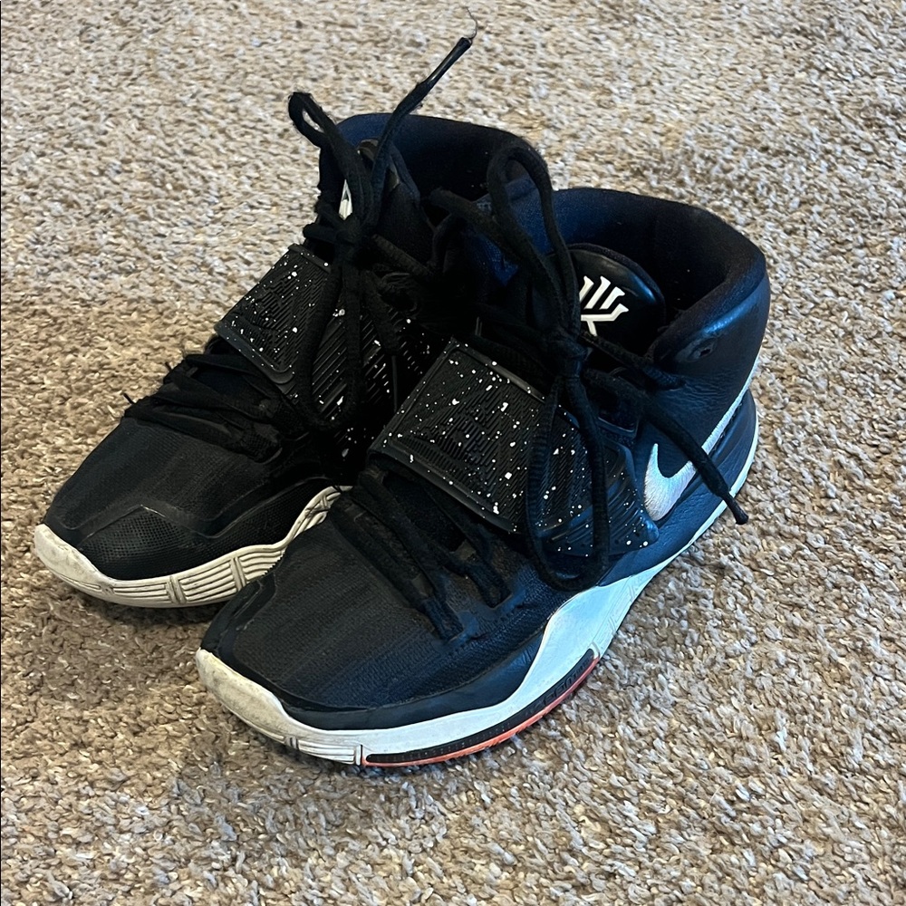 Nike Kids Kyrie Irving 6 Black and White Sneakers